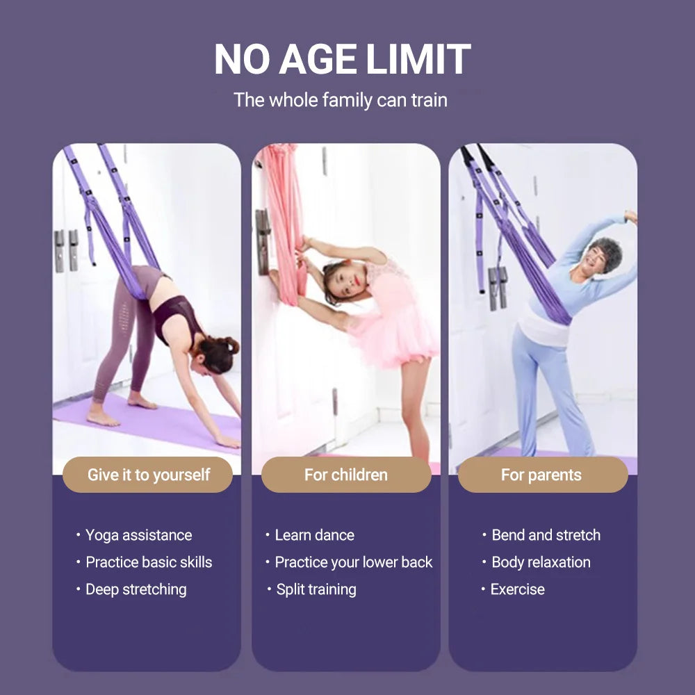 Woman Hammock Stretch Leg Splits Trainer