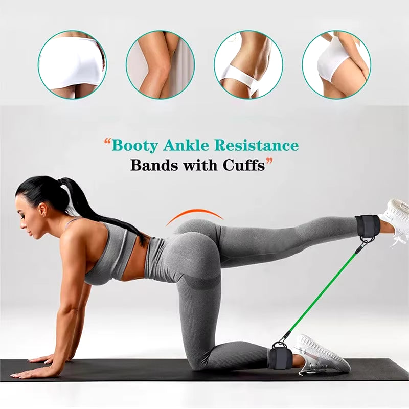 Resistance Band Set Ankle Straps Workout